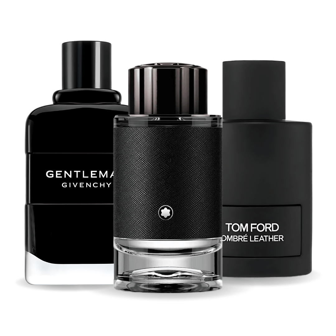 Combo de 3 Perfumes Tom Ford Ombre Leather,Givenchy Gentleman, Montblanc Explorer 100 ml